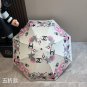 CHANEL % manual folding umbrella with UV protection fabric imported from Taiwan, orig_2392