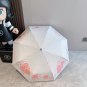 CHANEL rose head handle, three fold automatic folding umbrella, blocks 99% of direct UV_1487