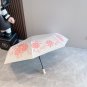 CHANEL rose head handle, three fold automatic folding umbrella, blocks 99% of direct UV_1487