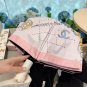 CHANEL rose head handle, three fold automatic folding umbrella, blocks 99% of direct UV_1904