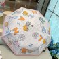 CHANEL rose head handle, three fold automatic folding umbrella, blocks 99% of direct UV_1904