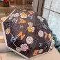 CHANEL rose head handle, three fold automatic folding umbrella, blocks 99% of direct UV_1905
