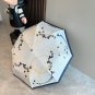 CHANEL rose head handle, three fold automatic folding umbrella, blocks 99% of direct UV_1918