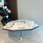 CHANEL rose head handle, three fold automatic folding umbrella, blocks 99% of direct UV_1918