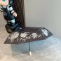 CHANEL rose head handle, three fold automatic folding umbrella, blocks 99% of direct UV_4279