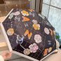 CHANEL rose head handle, three fold automatic folding umbrella, blocks 99% of direct UV_4826