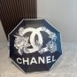 CHANEL's new rose handle three fold automatic folding umbrella uses Taiwan imported UV