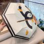 CHANEL's new rose handle with large logo, camellia triple fold automatic folding umbrel