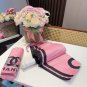 CHANEL's new rose handle with large logo, camellia triple fold automatic folding umbrel_3913