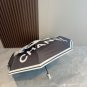CHANEL's new rose handle with large logo, camellia triple fold automatic folding umbrel_3914