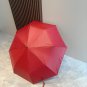 CK New Dark Pattern Letter Triple Fold Hand Folding Sunny Umbrella with Exquisite Craft