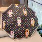 LOUIS VUITTON 2025 new classic letter three fold automatic folding umbrella with new co