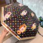 LOUIS VUITTON 2025 new classic letter three fold automatic folding umbrella with new co