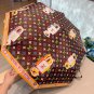 LOUIS VUITTON 2025 new classic letter three fold automatic folding umbrella with new co_2871