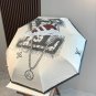 LV new three fold automatic folding umbrella with new coating technology, f_673