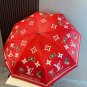 LV new three fold automatic folding umbrella with new coating technology, f_695