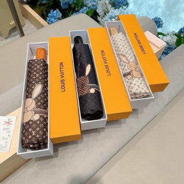 LV new three fold automatic folding umbrella with new coating technology, f_702