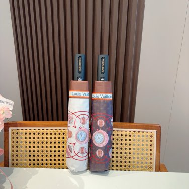 LV new three fold automatic folding umbrella with new coating technology, f_1827