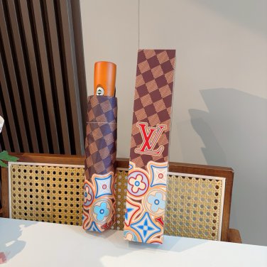 LV new three fold automatic folding umbrella with new coating technology, f_2858