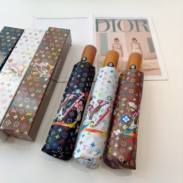 LV new three fold automatic folding umbrella with new coating technology, f_3460