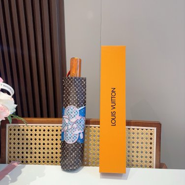 LV new three fold automatic folding umbrella with new coating technology, f_4235