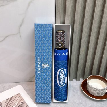 P Goyard Triple Fold Sunscreen Umbrella Summer New Fully Automatic Folding Sunny Umbrell