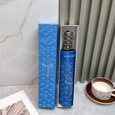 P Goyard Triple Fold Sunscreen Umbrella Summer New Fully Automatic Folding Sunny Umbrell_4149