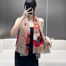 ！ Gucci's classic double-G logo paired with floral elements exudes a temperament tha_4860
