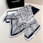 . Chanel 25s Grand Palace Silk Scarf18mm top-level silk double-sided same color scarf