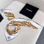 . Chanel 90 Silk Scarf New Product18mm premium silk double-sided same color printing
