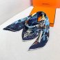 . Hermes flagship 90 square scarfHand rolled twill silk square scarf (100% mulberry s
