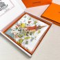 . Hermes flagship 90 square scarfHand rolled twill silk square scarf (100% mulberry s_2832