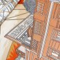. Hermes flagship 90 square scarfHand rolled twill silk square scarf (100% mulberry s_2832