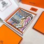 . Silk Scarf Adventure 90cm Square Scarf Hermes~Hand rolled twill silk square scarf_46