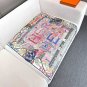 . Silk Scarf Adventure 90cm Square Scarf Hermes~Hand rolled twill silk square scarf_46