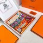 . Silk Scarf Adventure 90cm Square Scarf Hermes~Hand rolled twill silk square scarf_47