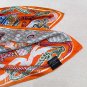 . Silk Scarf Adventure 90cm Square Scarf Hermes~Hand rolled twill silk square scarf_47