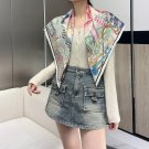 . Silk Scarf Adventure 90cm Square Scarf Hermes~Hand rolled twill silk square scarf_4838