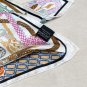 . Silk Scarf Adventure 90cm Square Scarf Hermes~Hand rolled twill silk square scarf_4838