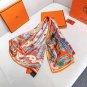 . Silk Scarf Adventure 90cm Square Scarf Hermes~Hand rolled twill silk square scarf_4839