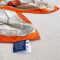 . Sweet Saddle 90 Square TowelHand rolled twill silk square scarf (100% mulberry silk
