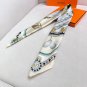 . Sweet Saddle 90 Square TowelHand rolled twill silk square scarf (100% mulberry silk_2934