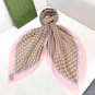 [GG horseclip cashmere square scarf 140] The cashmere square scarf features a classic_6257