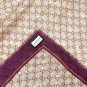 [GG horseclip cashmere square scarf 140] The cashmere square scarf features a classic_6258