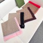 [GG horseclip cashmere square scarf 140] The cashmere square scarf features a classic_6260
