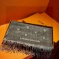 0 [LV] official website new couple style Paris Fashion Show double-sided cashmere scarf