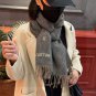 0 [LV] official website new couple style Paris Fashion Show double-sided cashmere scarf_269