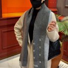 0 [LV] official website new couple style Paris Fashion Show double-sided cashmere scarf_3552