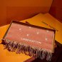 0 [LV] official website new couple style Paris Fashion Show double-sided cashmere scarf_3556
