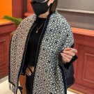 0 2024 Lv Explosive Classic Four Leaf Clover Double sided Jacquard Explosive Scarf!!! A_2119
